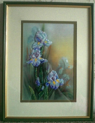 Работа «Ирисы (бисер)»
