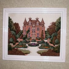 Работа «Домик с клумбой....»