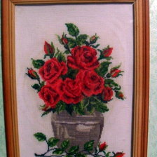 Работа «Букет роз»