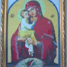 Работа «Почаевская божия мать»