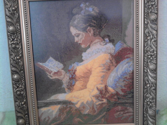 Работа «Читающая девушка»