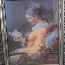 Работа «Читающая девушка»