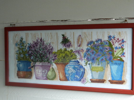 Работа «Цветы в горшочках.»