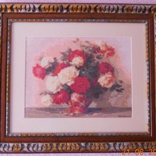 Работа «розы в вазе»