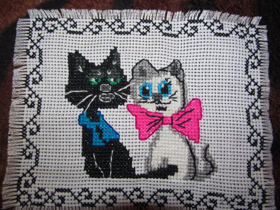 Работа «кот и кошка»