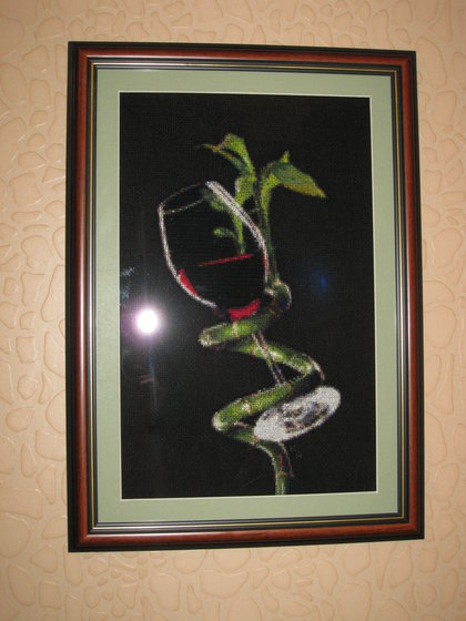 Работа «Бокал красного вина»