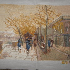 Работа «Зимняя улица»