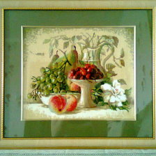 Работа «натюрморт с черешнями»