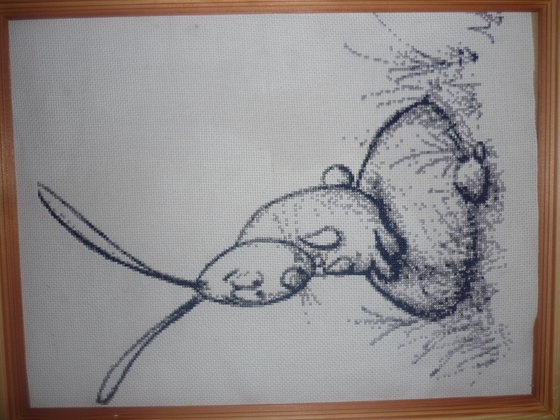 Работа «грустный зайчик»