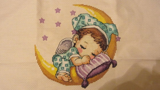 Работа «Ангел на луне (мальчик)»