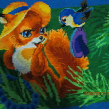 Работа «Белочка в шляпе»