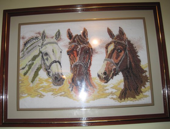 Работа «Коні»