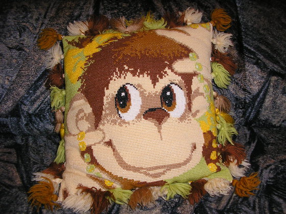 Работа «подушка Мартышка»