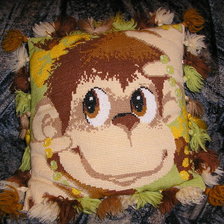 Работа «подушка Мартышка»