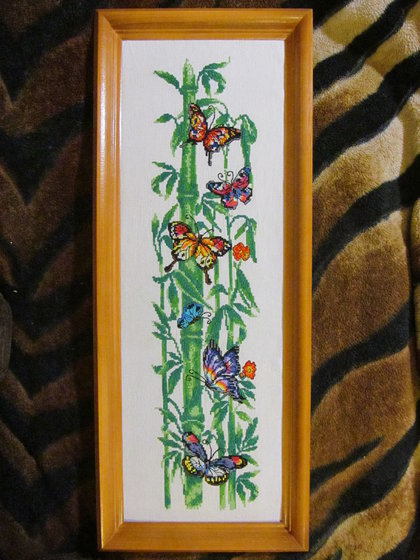 Работа «бабочки и бамбук»