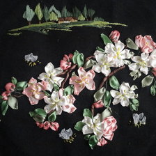 Работа «ЯБЛОНЕВЫЙ ЦВЕТ.»