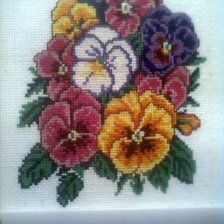 Работа «анютины глазки»