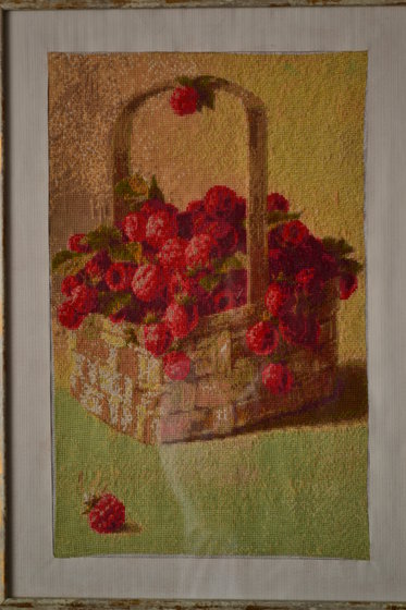 Работа «Корзинка с малиной»