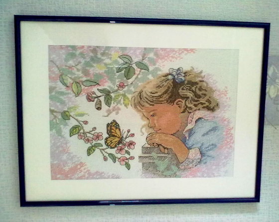 Работа «Девочка с бабочкой»