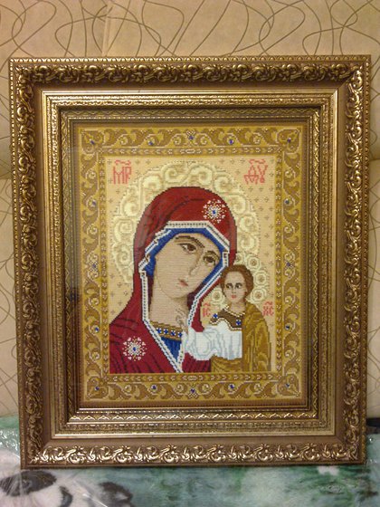 Работа «Богоматерь Казанская»