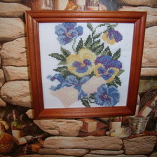 Работа «Анютины глазки»