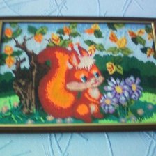 Работа «Белочка. Подарок крестнице на 1-й годик!!!»