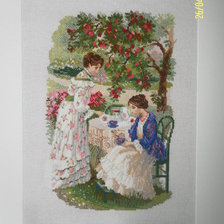 Работа «Чаепитие в саду»