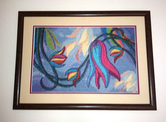 Работа «абстрактные цветы»