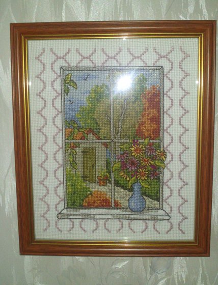 Работа «Окно в осень»