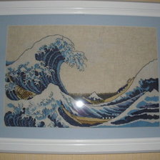 Работа «Большая волна в Канагава»