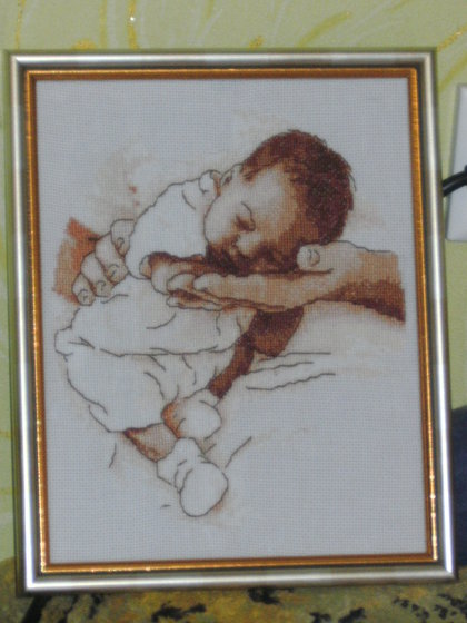 Работа «Малышь на ручках»