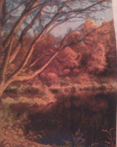 Работа «осенний пруд»