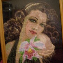 Работа «Дама с орхидеей»