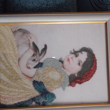 Работа «Девочка с кроликом»