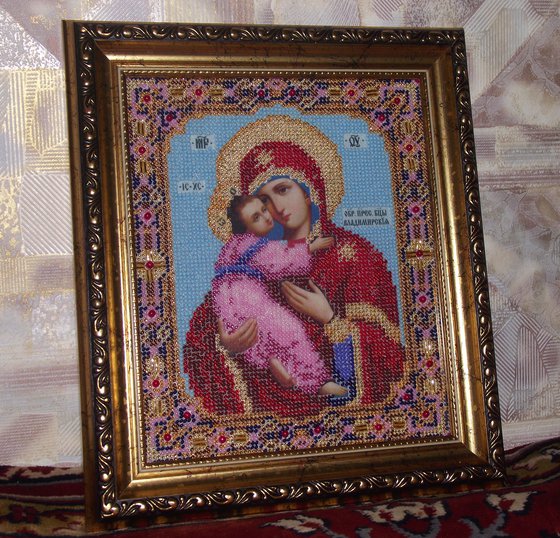 Работа «Богоматерь Владимирская»