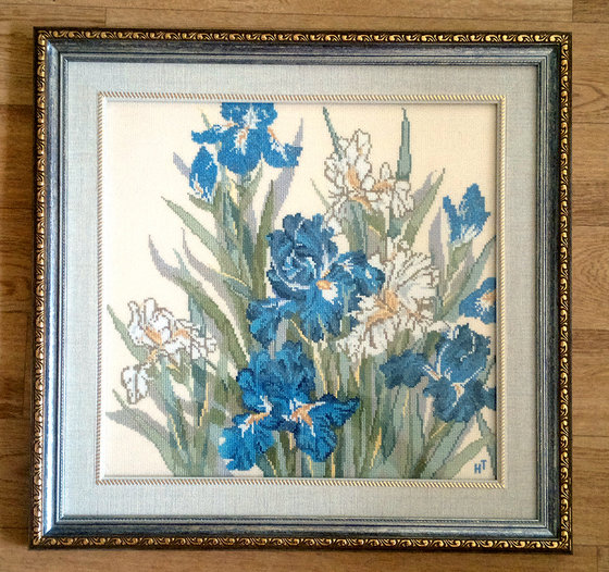 Работа «Нежные ирисы.»