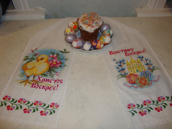 Работа «пасхальный рушник»