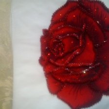Работа «роза на кофте»