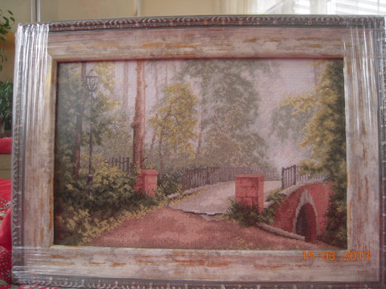 Работа «Мост в старом парке»