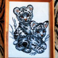 Работа «Снежные тигрята»