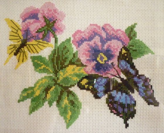 Работа «Анютины глазки»