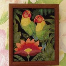 Работа «Попугайчики-неразлучники»