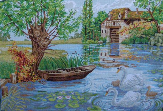 Работа «Лебеди на пруду»