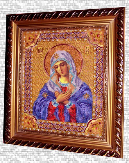Работа «Богородица Умиление (бисер)»