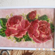 Работа «Розы из бисера»