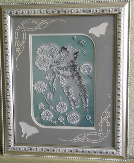 Работа «Кот в одуванчиках»