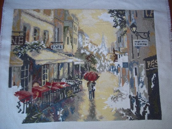 Работа «Париж. После дождя (в процессе)»