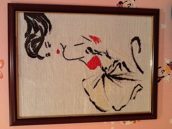 Работа «Дама в платье»