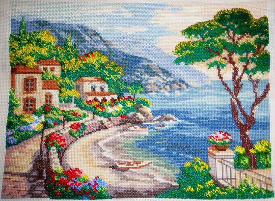 Работа «южный берег (комбинирование)»