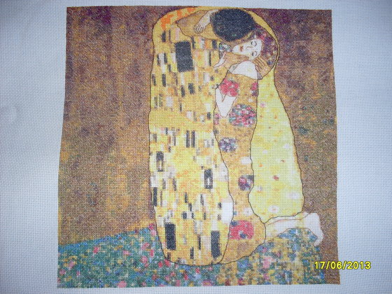 Работа «Г.Климт "Поцелуй"»